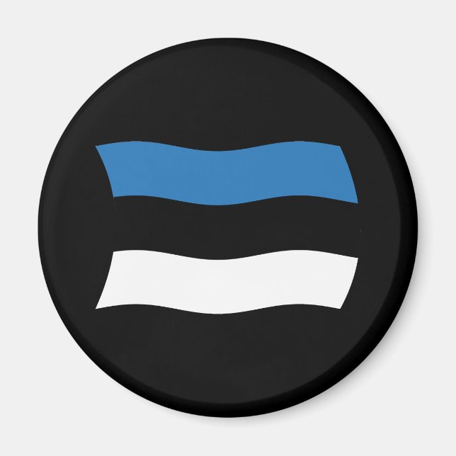 Íman Ímã de Bandeira da Estônia (Frente)