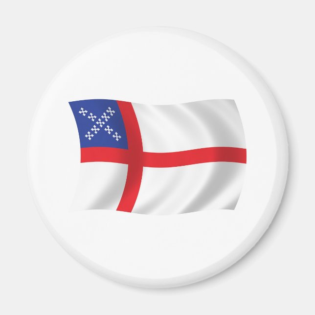 Íman Ímã de Bandeira da Igreja Episcopal dos EUA (Frente)