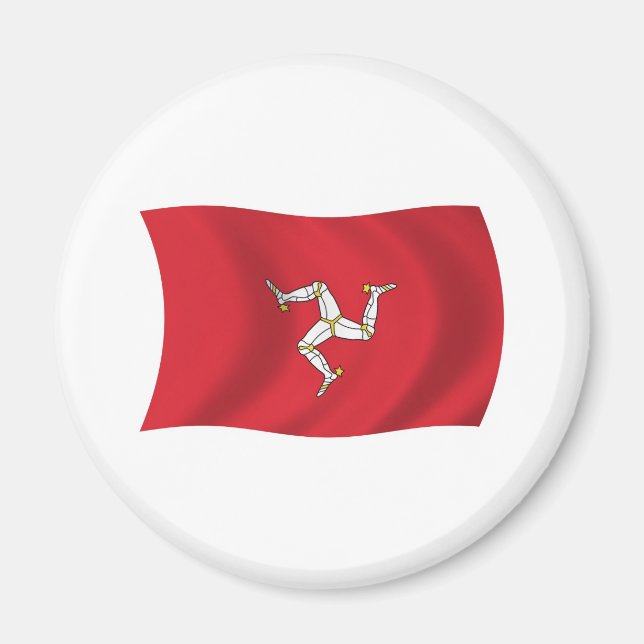 Íman Ímã de Bandeira da Ilha de Man (Frente)