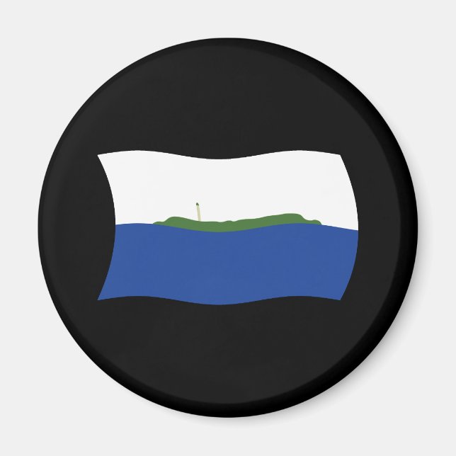 Íman Ímã de Bandeira da Ilha de Navassa (Frente)