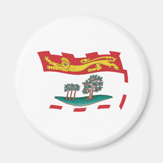 Íman Ímã de Bandeira da Ilha do Príncipe Eduardo (Frente)
