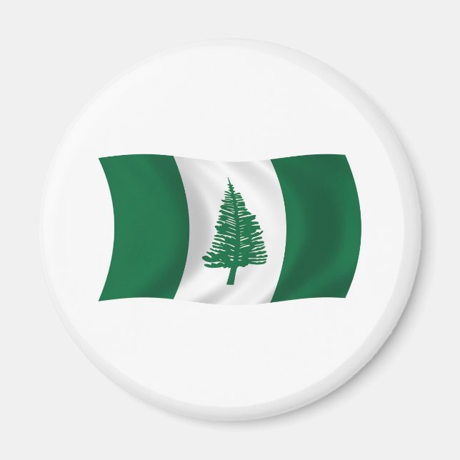 Íman Ímã de Bandeira da Ilha Norfolk (Frente)