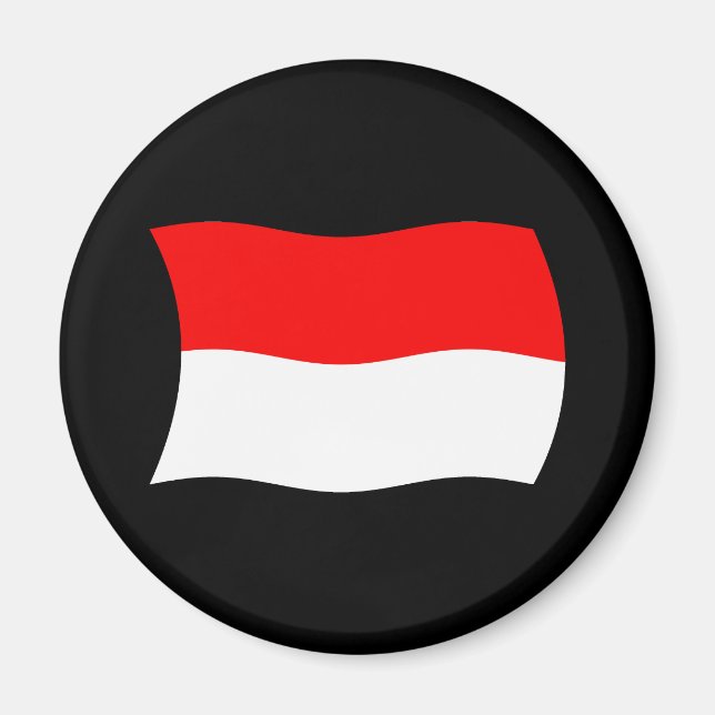 Íman Ímã de Bandeira da Indonésia (Frente)