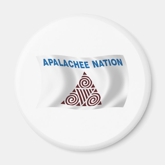 Íman Ímã de Bandeira da Nação Apalachee (Frente)