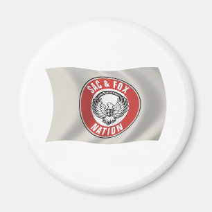 Íman Ímã de Bandeira da Nação Sac & Fox (Oklahoma)