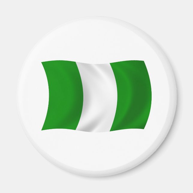 Íman Ímã de Bandeira da Nigéria (Frente)