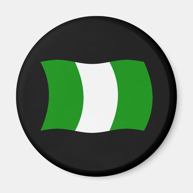 Íman Ímã de Bandeira da Nigéria (Frente)