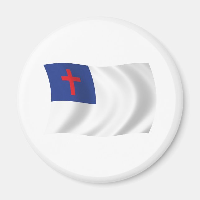 Íman Ímã de Bandeira da Religião Cristã (Frente)