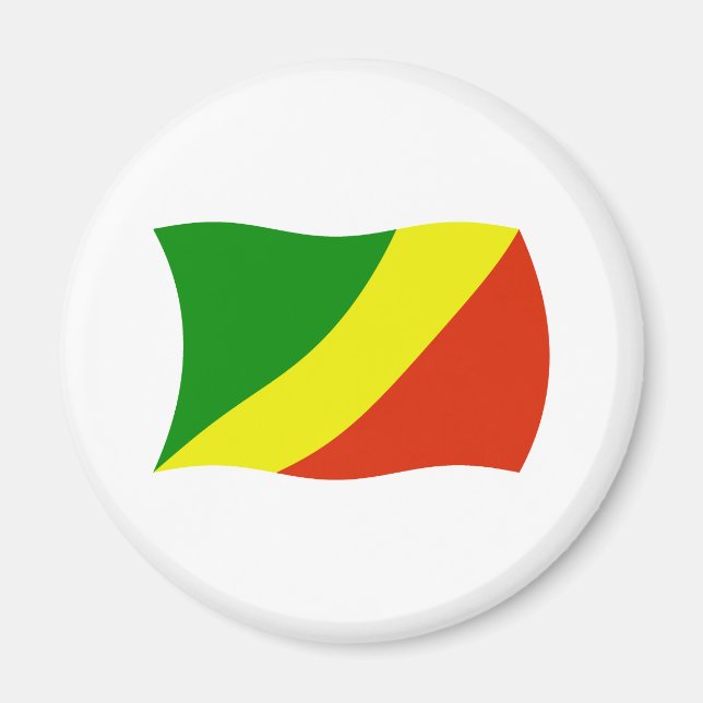 Íman Ímã de Bandeira da República do Congo (Frente)