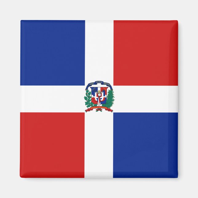Íman Ímã de Bandeira da República Dominicana (Frente)