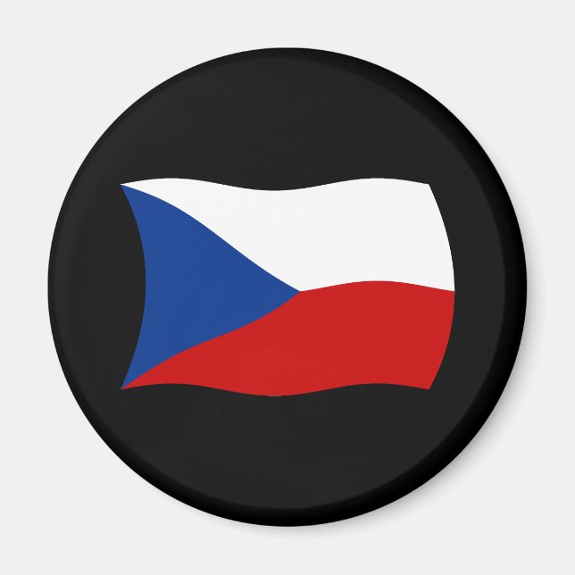 Íman Ímã de Bandeira da República Tcheca (Frente)
