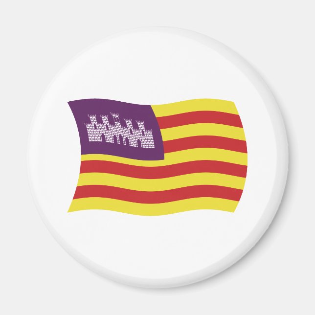 Íman Ímã de Bandeira das Ilhas Baleares (Frente)