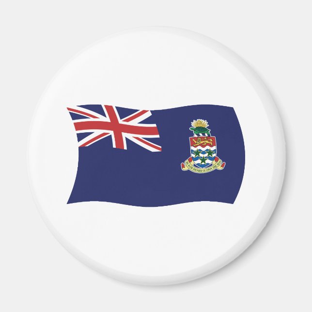 Íman Ímã de Bandeira das Ilhas Cayman (Frente)