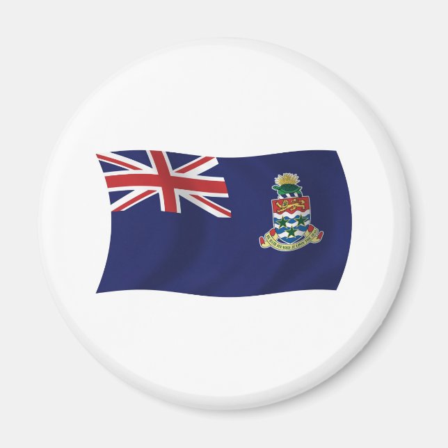 Íman Ímã de Bandeira das Ilhas Cayman (Frente)