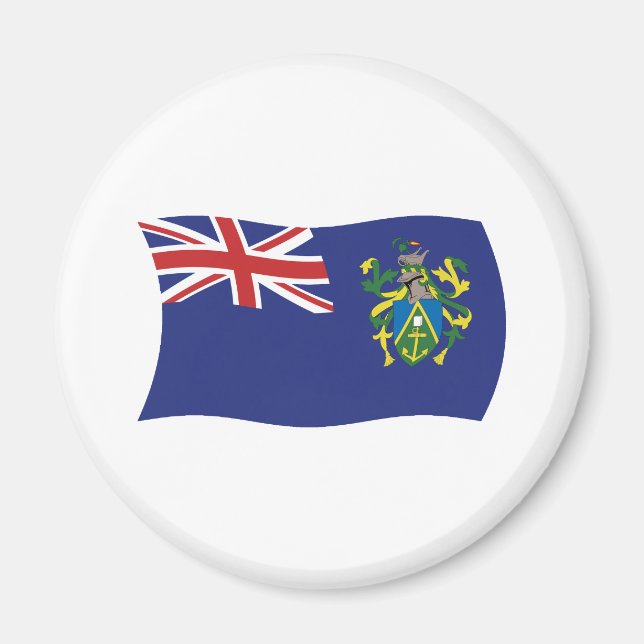 Íman Ímã de Bandeira das Ilhas Pitcairn (Frente)