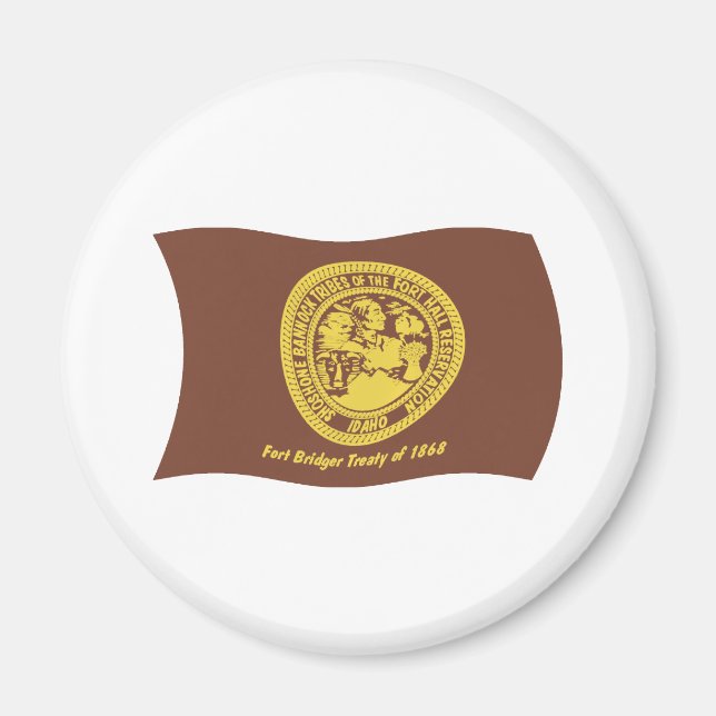 Íman Ímã de Bandeira das Tribos Shoshone Bannock (Frente)