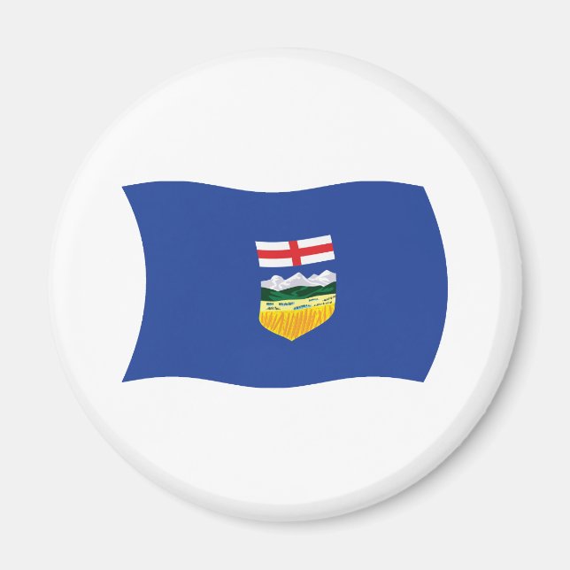 Íman Ímã de Bandeira de Alberta (Frente)