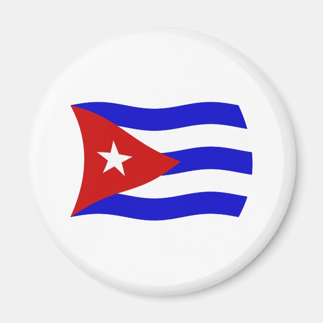 Íman Ímã de Bandeira de Cuba (Frente)