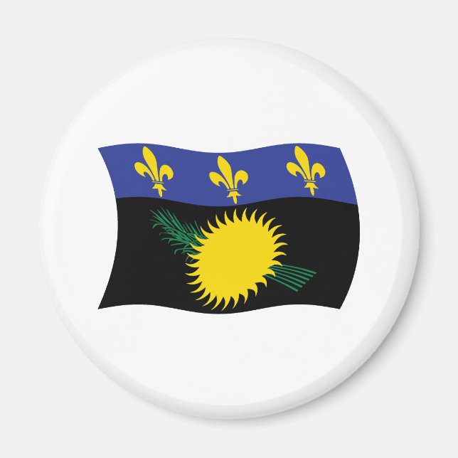 Íman Ímã de Bandeira de Guadeloupe (Frente)