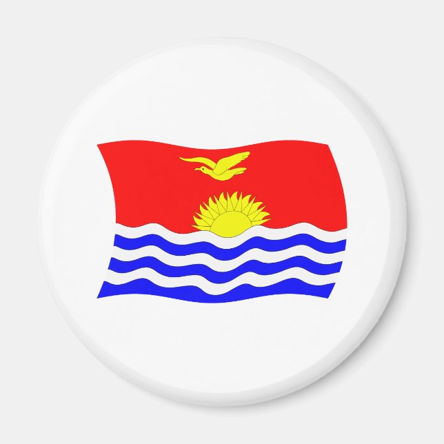 Íman Ímã de Bandeira de Kiribati (Frente)