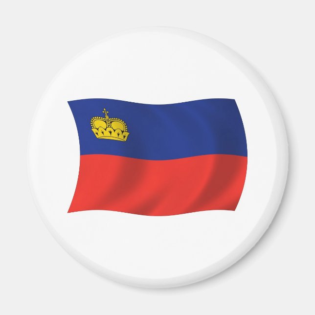 Íman Ímã de Bandeira de Liechtenstein (Frente)