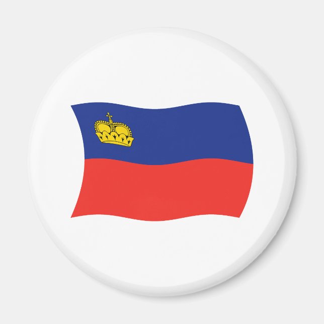 Íman Ímã de Bandeira de Liechtenstein (Frente)
