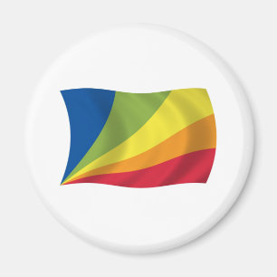 Íman Ímã de Bandeira de Lingua Franca Nova