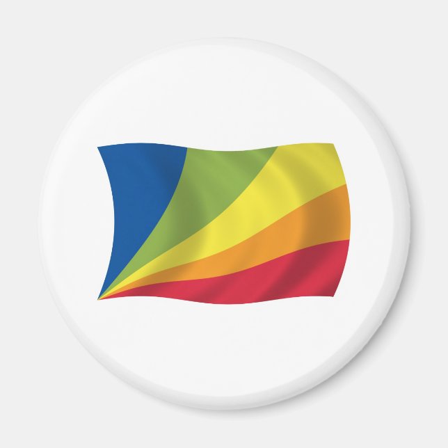 Íman Ímã de Bandeira de Lingua Franca Nova (Frente)