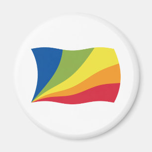 Íman Ímã de Bandeira de Lingua Franca Nova