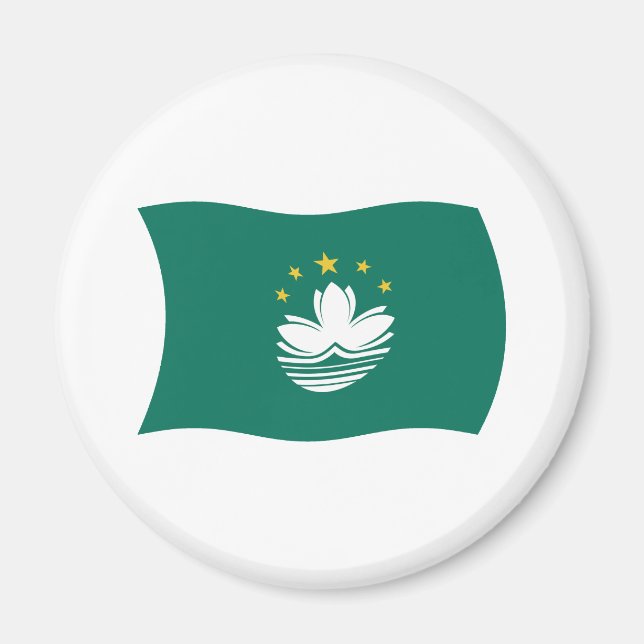 Íman Ímã de Bandeira de Macau (Frente)