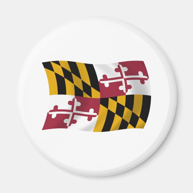 Íman Ímã de Bandeira de Maryland (Frente)