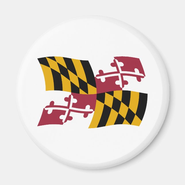 Íman Ímã de Bandeira de Maryland (Frente)