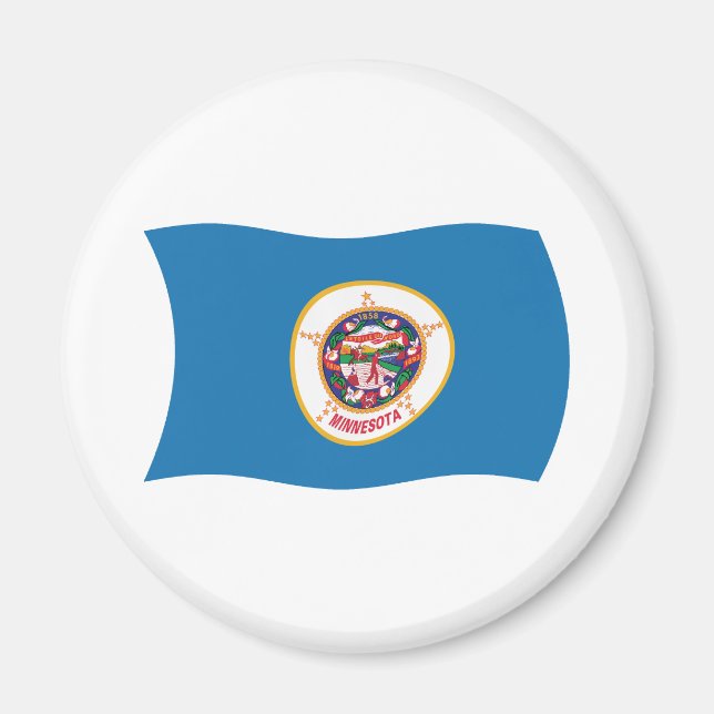 Íman Ímã de Bandeira de Minnesota (Frente)