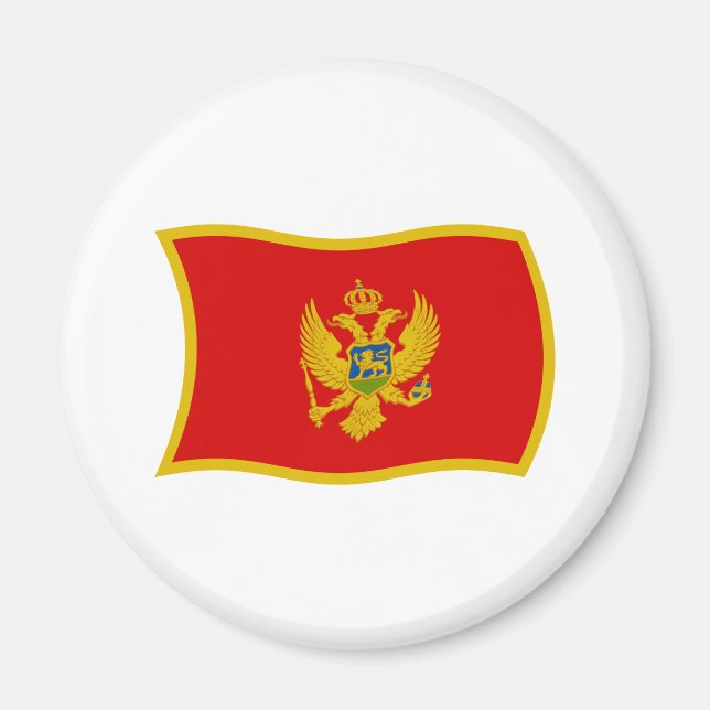 Íman Ímã de Bandeira de Montenegro (Frente)