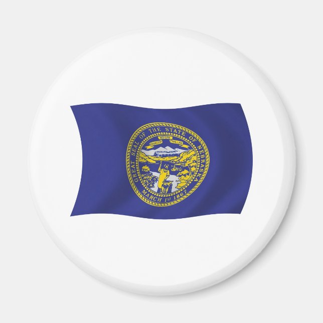Íman Ímã de Bandeira de Nebraska (Frente)