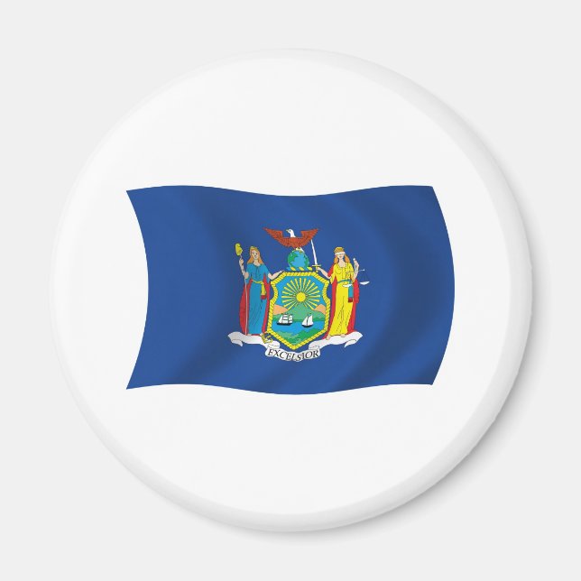 Íman Ímã de Bandeira de Nova York (Frente)