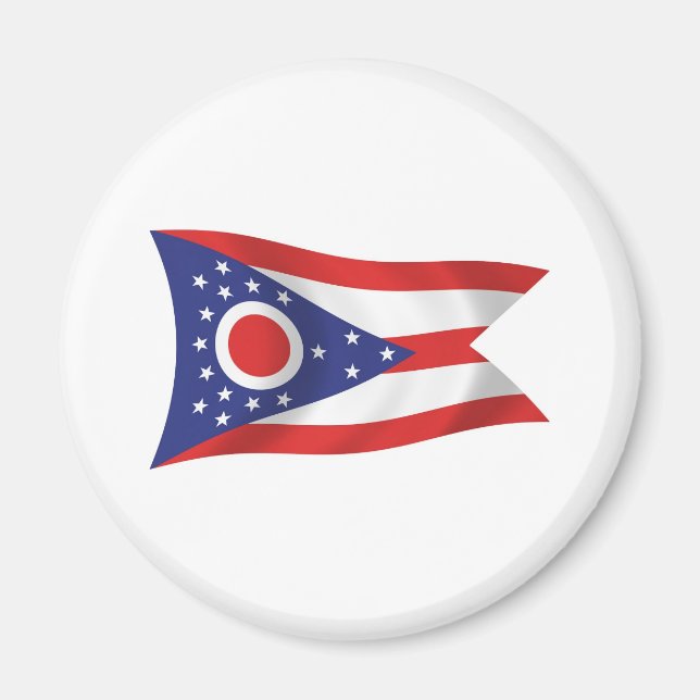 Íman Ímã de Bandeira de Ohio (Frente)