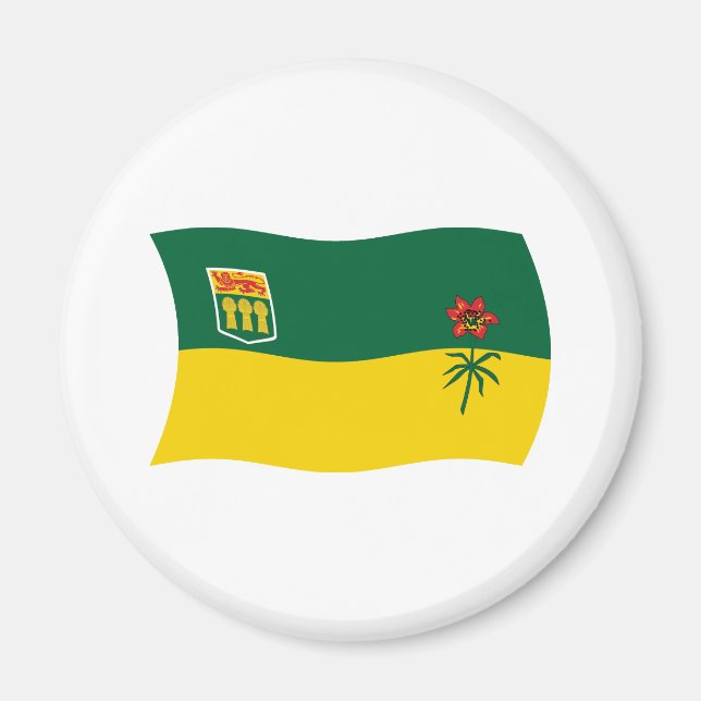 Íman Ímã de Bandeira de Saskatchewan (Frente)