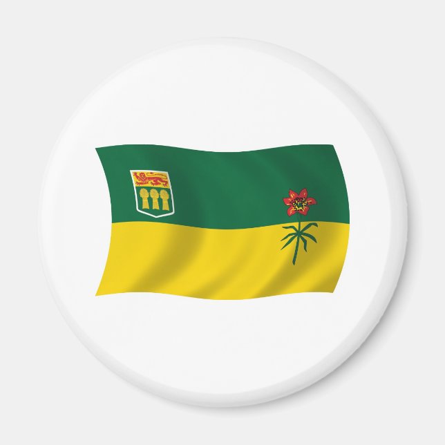 Íman Ímã de Bandeira de Saskatchewan (Frente)