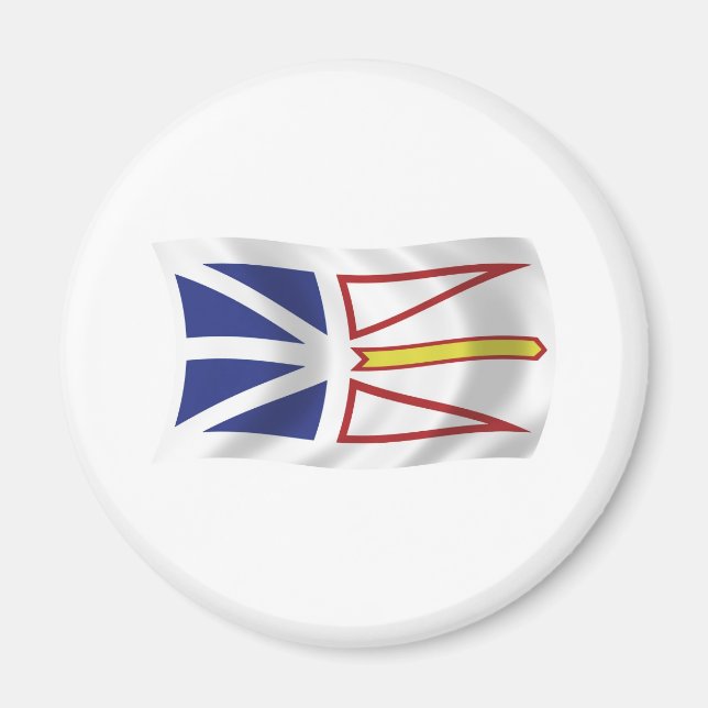 Íman Ímã de Bandeira de Terra Nova e Labrador (Frente)