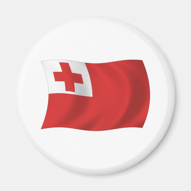 Íman Ímã de Bandeira de Tonga (Frente)