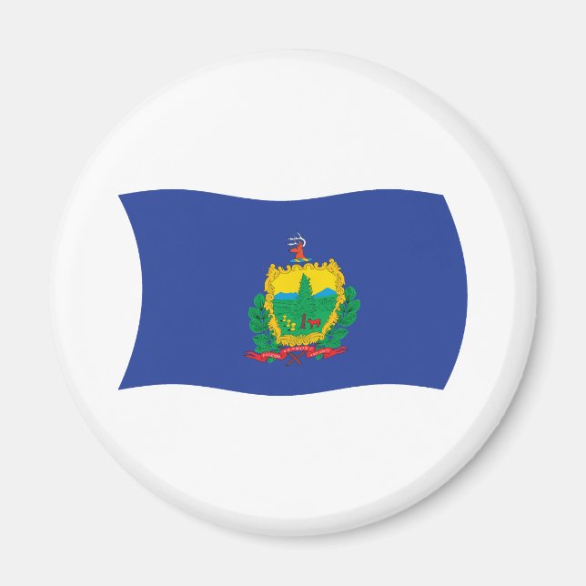 Íman Ímã de Bandeira de Vermont (Frente)