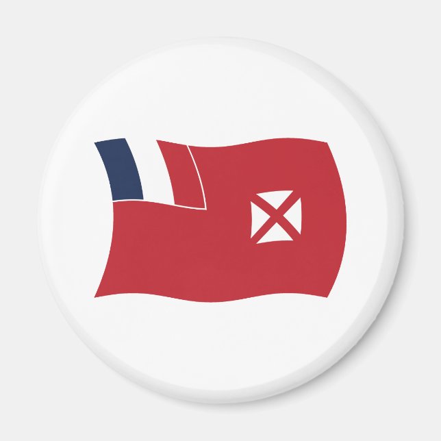 Íman Ímã de Bandeira de Wallis e Futuna (Frente)