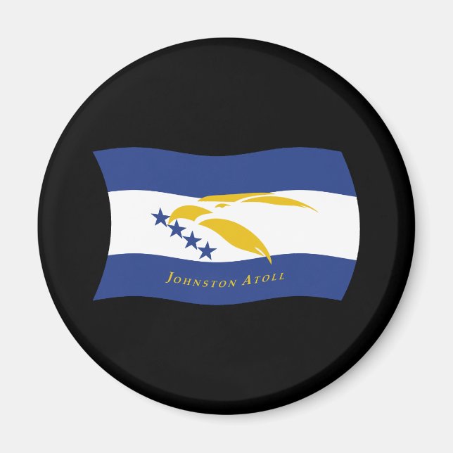Íman Ímã de Bandeira do Atol Johnston (Frente)