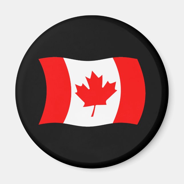 Íman Ímã de Bandeira do Canadá (Frente)