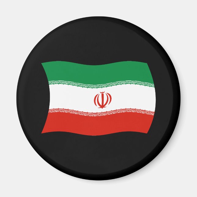 Íman Ímã de Bandeira do Irã (Frente)