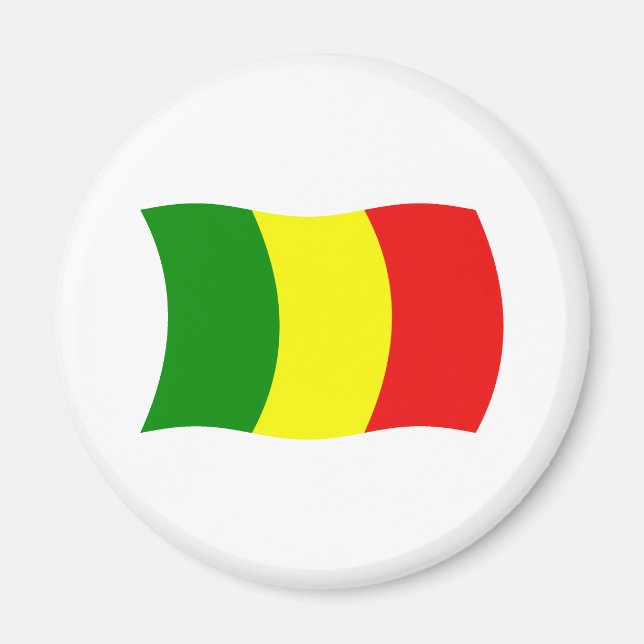 Íman Ímã de Bandeira do Mali (Frente)