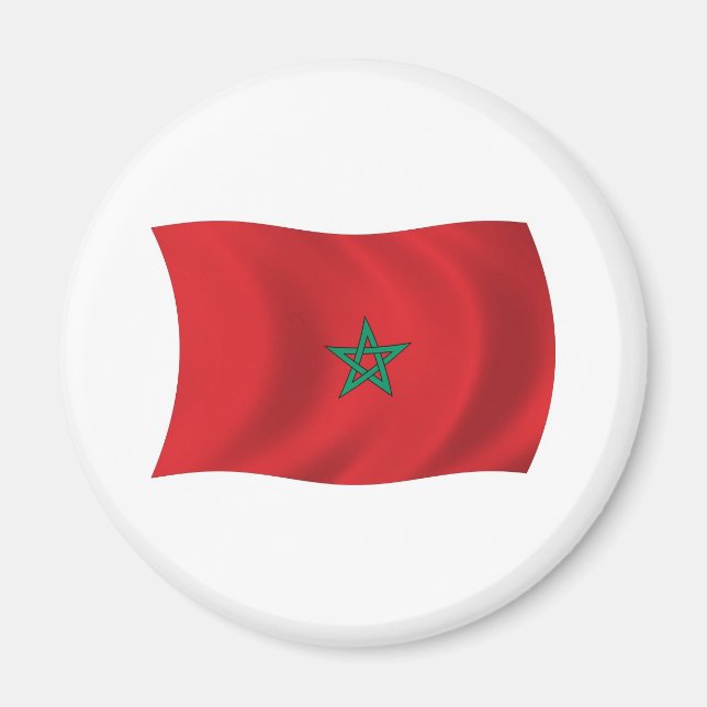 Íman Ímã de Bandeira do Marrocos (Frente)