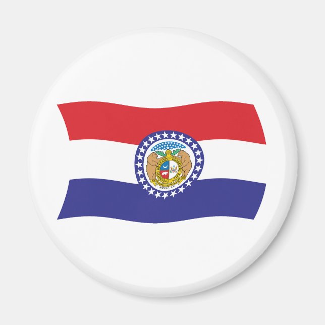 Íman Ímã de Bandeira do Missouri (Frente)