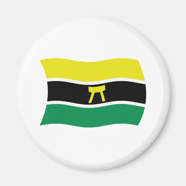 Íman Ímã de Bandeira do Povo Ashanti (Frente)